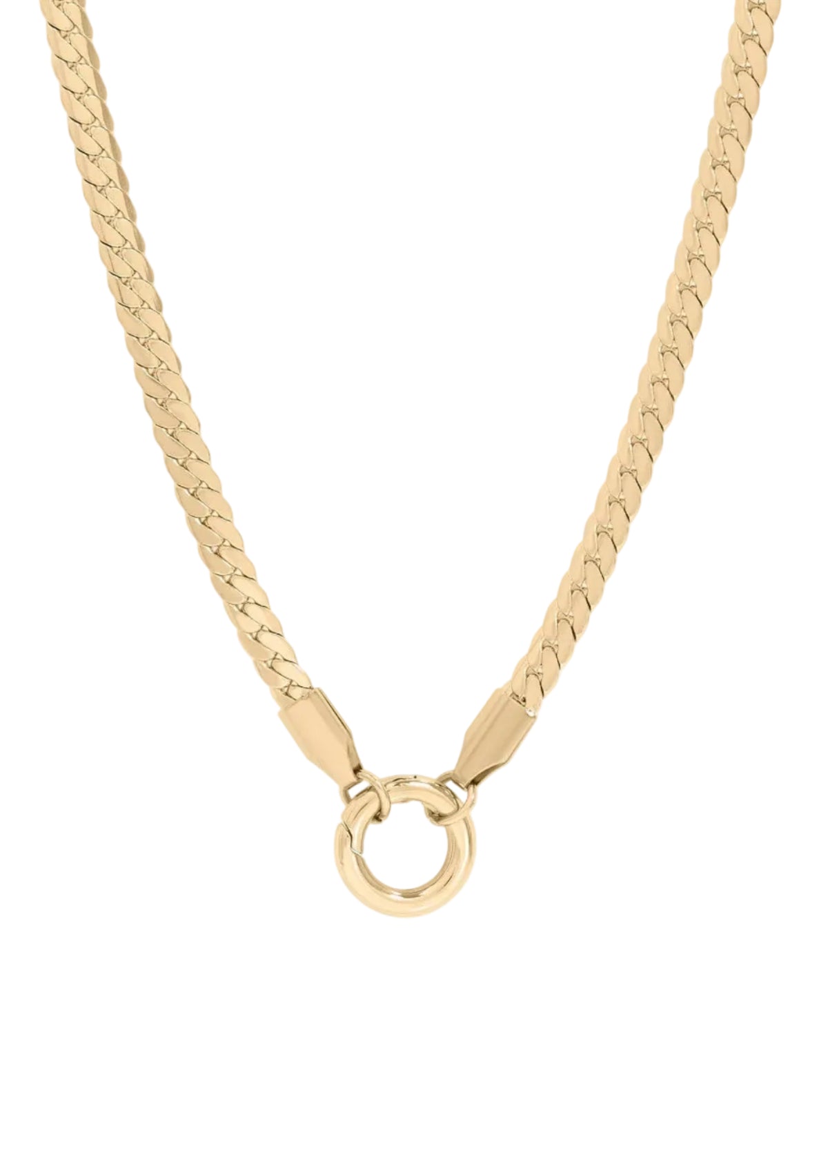 Curb Chain Charm Holder - Gold