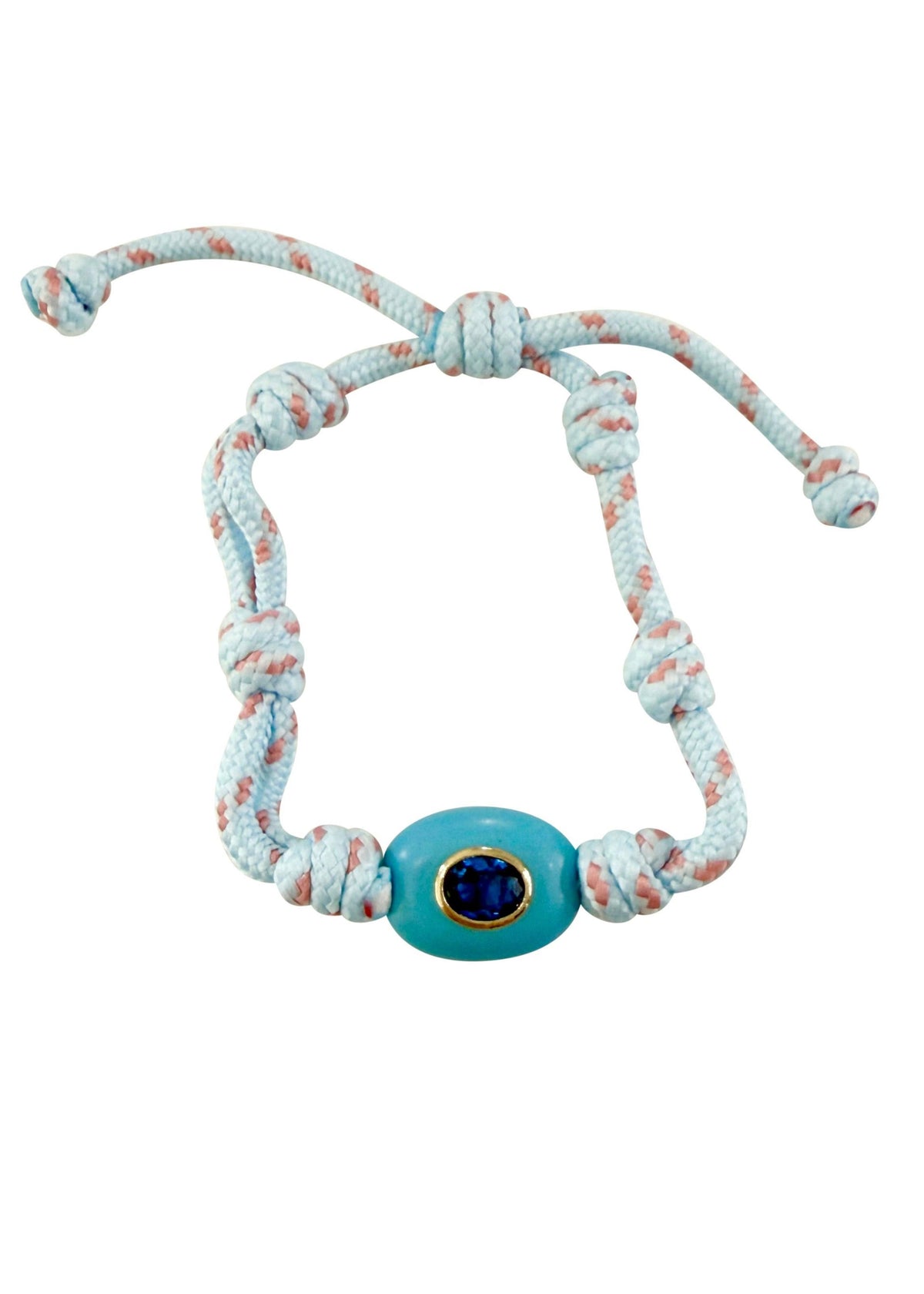 Elliott Cord Bracelet- Light Blue