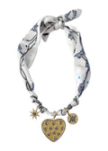 Candice Multi Charm Scarf Necklace