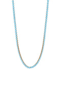 Turquoise Tennis Chain Necklace