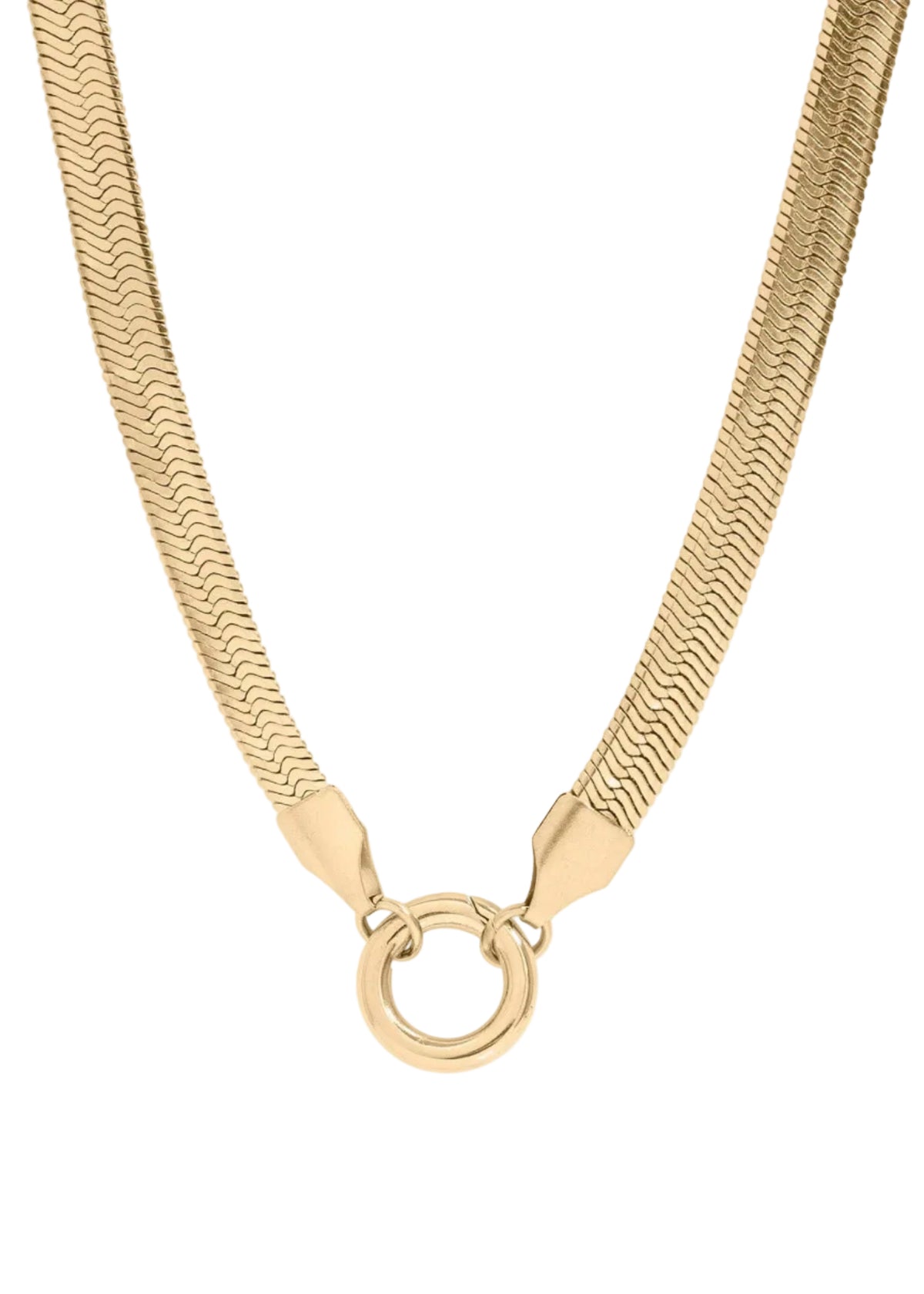 Herringbone Charm Holder - Gold