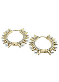 Pearl Spike Hoops