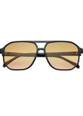 Billie Aviator Sunglasses - Black / Brown