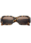 Onyx Acetate Womens Rectangular Sunglasses: Milky Tortoise