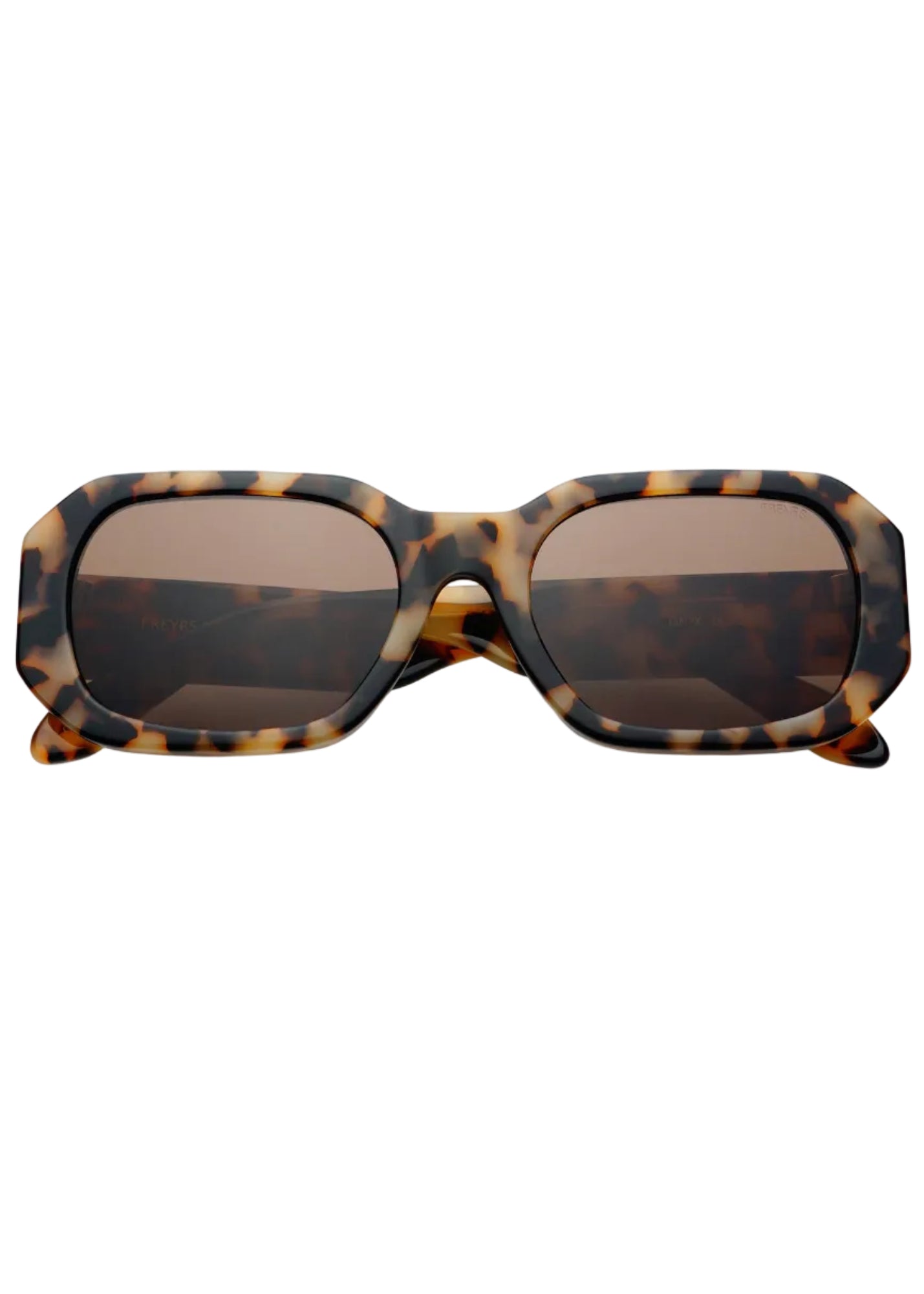 Onyx Acetate Womens Rectangular Sunglasses: Milky Tortoise