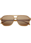Billie Unisex Aviator Sunglasses - Brown