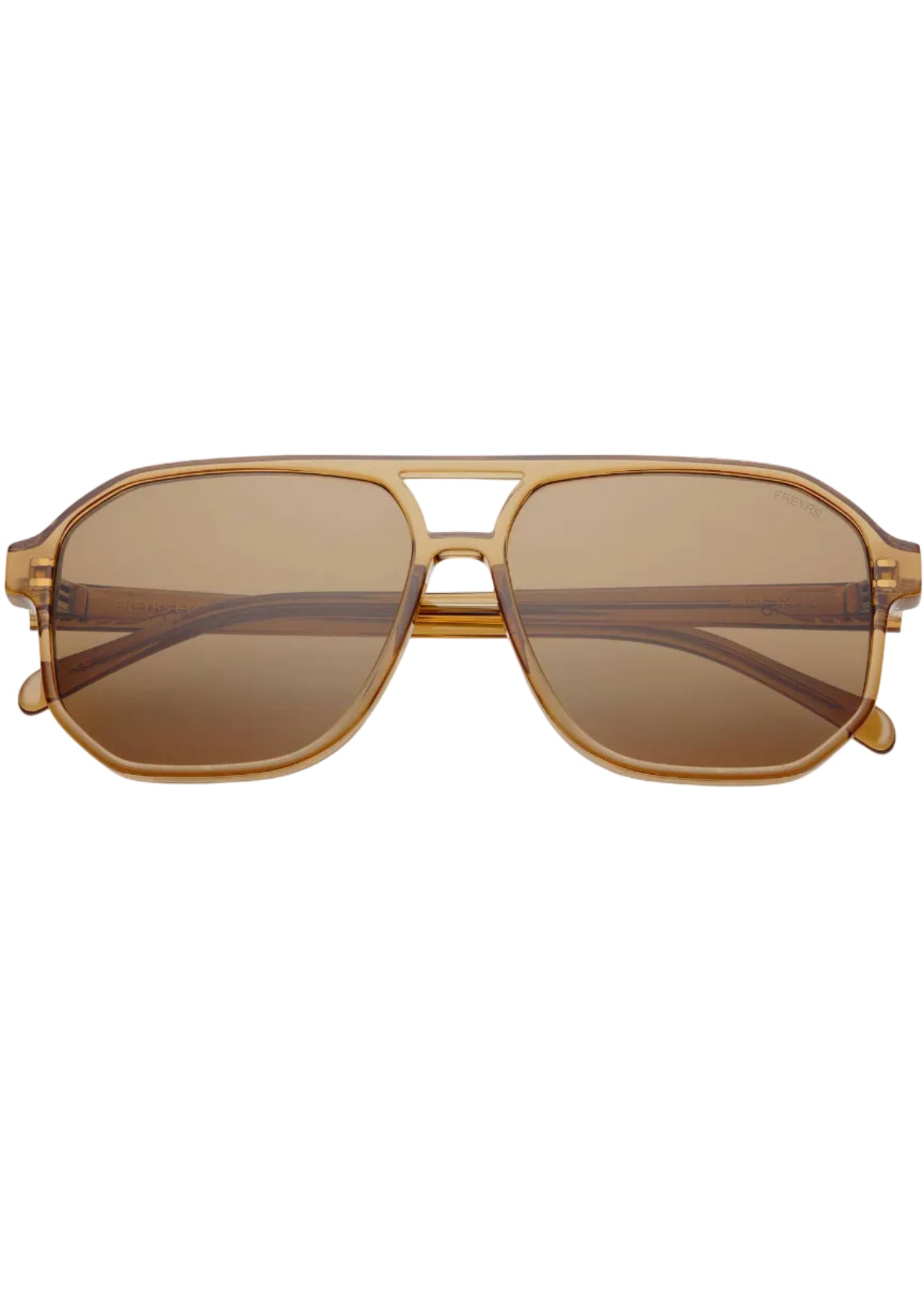 Billie Unisex Aviator Sunglasses - Brown
