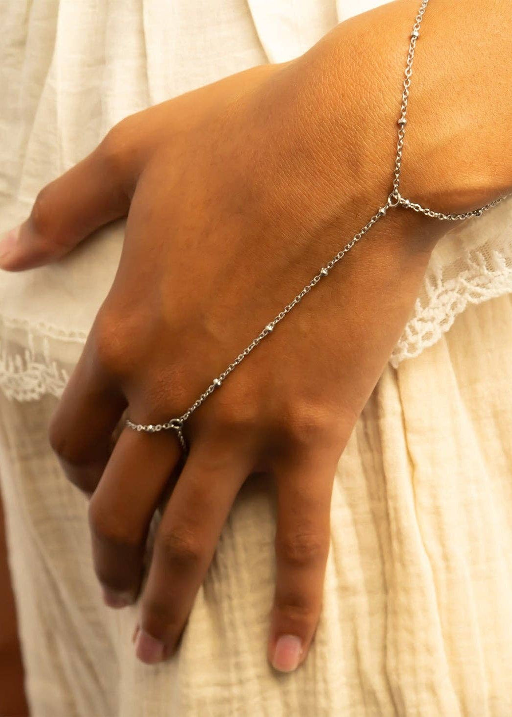 Satellite Hand Chain: Stainless