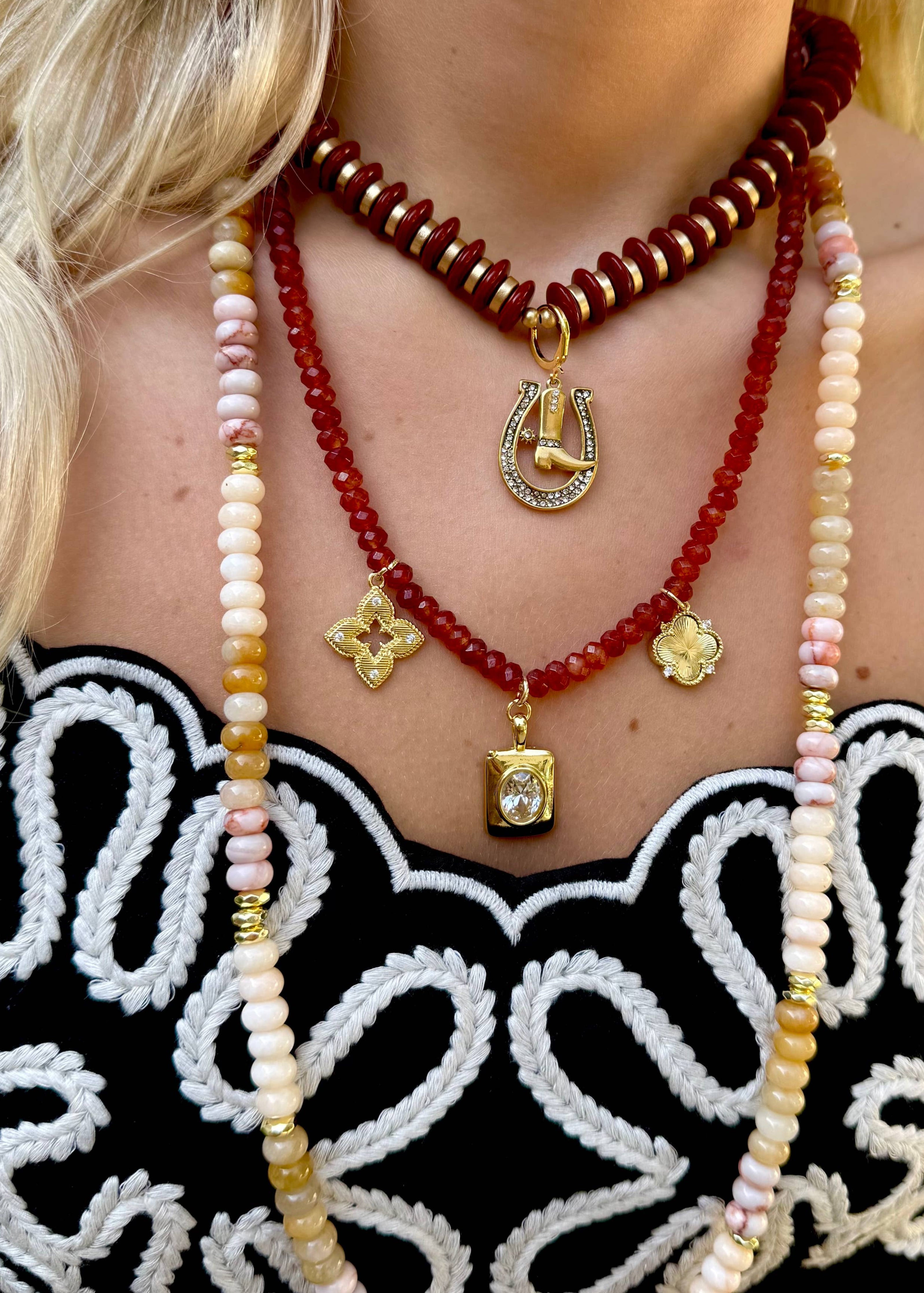 Leni Brown Beaded Necklace