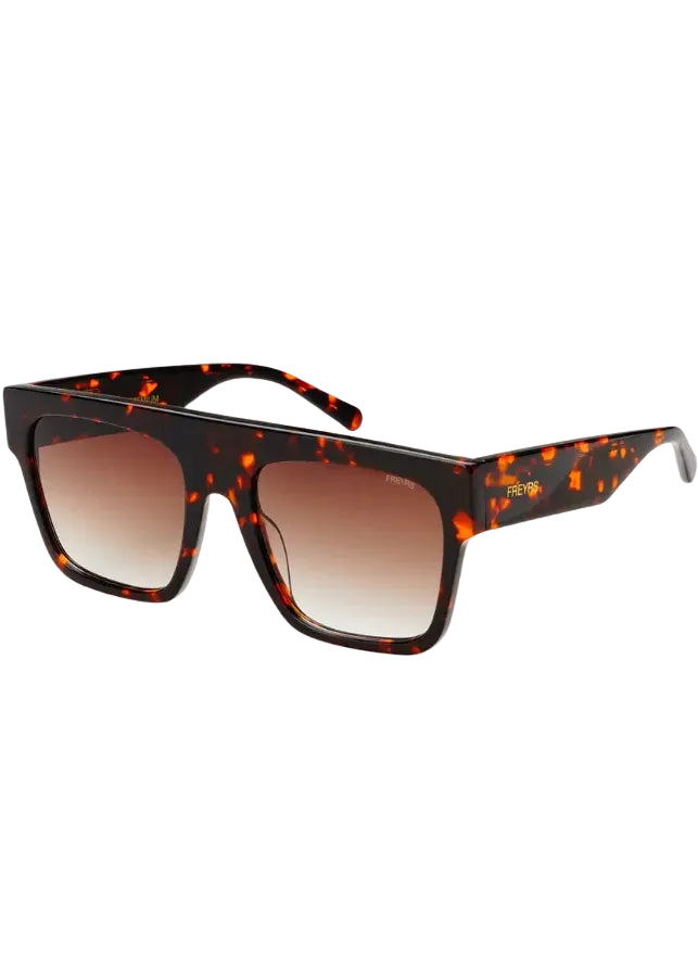 Madison Acetate Unisex Flat Top Sunglasses - Tortoise
