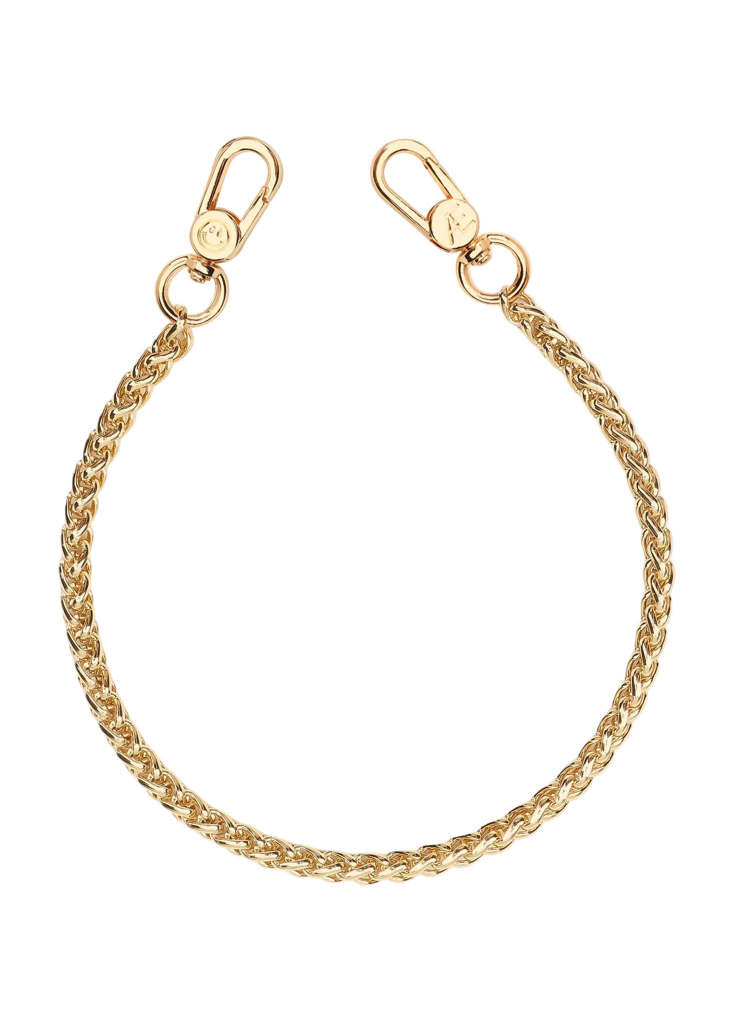 Goldi Round Phone Chain: Wristlet