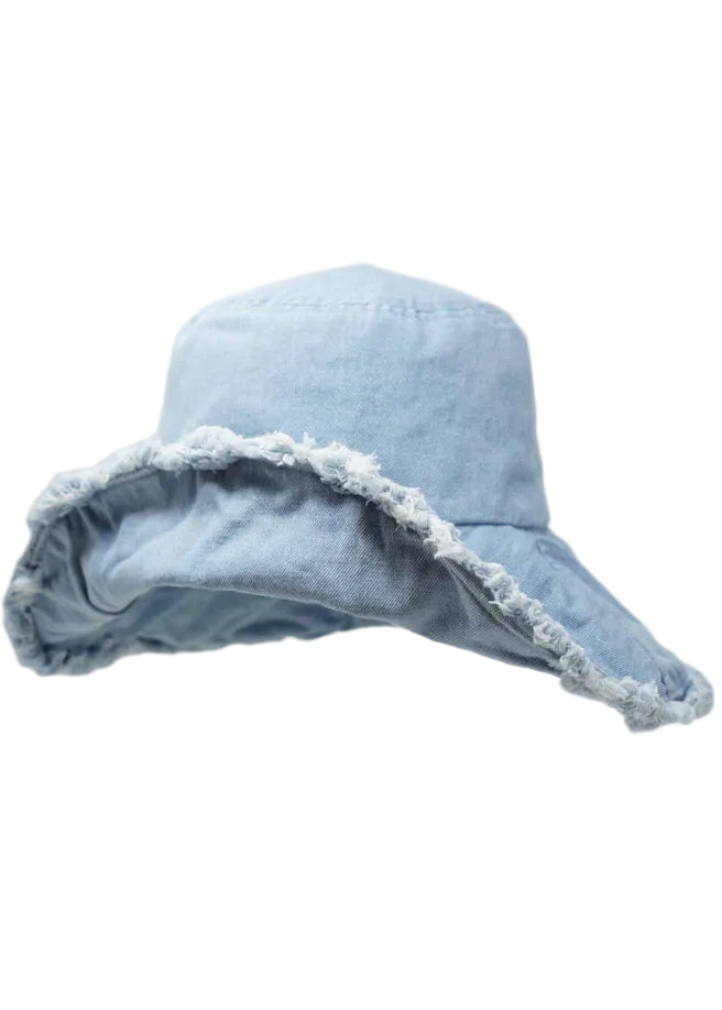 Keanu Twill Raw Edge Bucket Hat