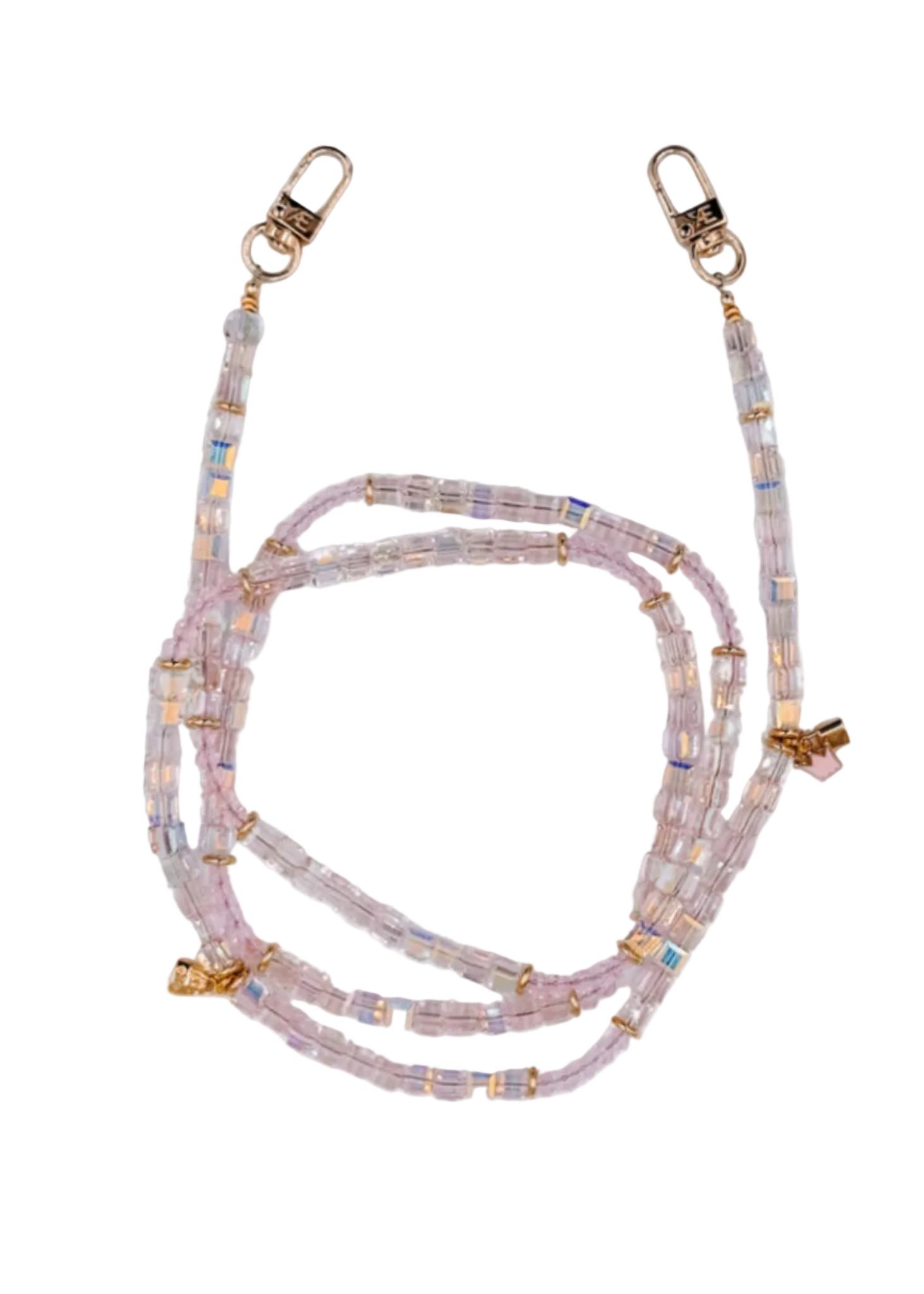 Ritz Pink Crossbody: Gold