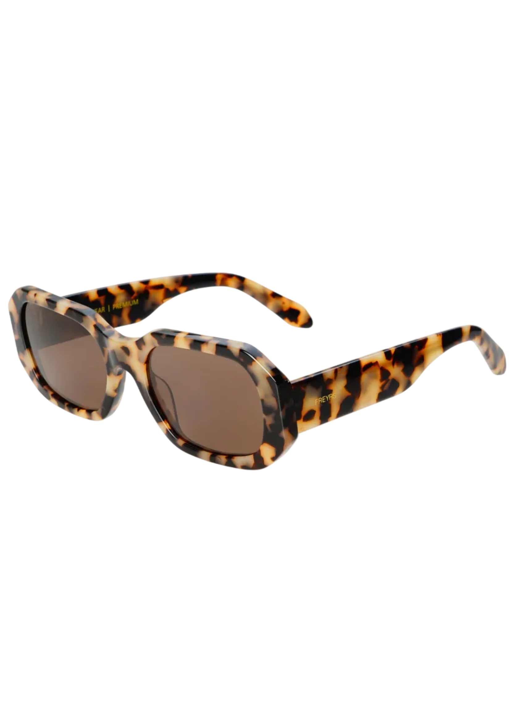 Onyx Acetate Womens Rectangular Sunglasses: Milky Tortoise