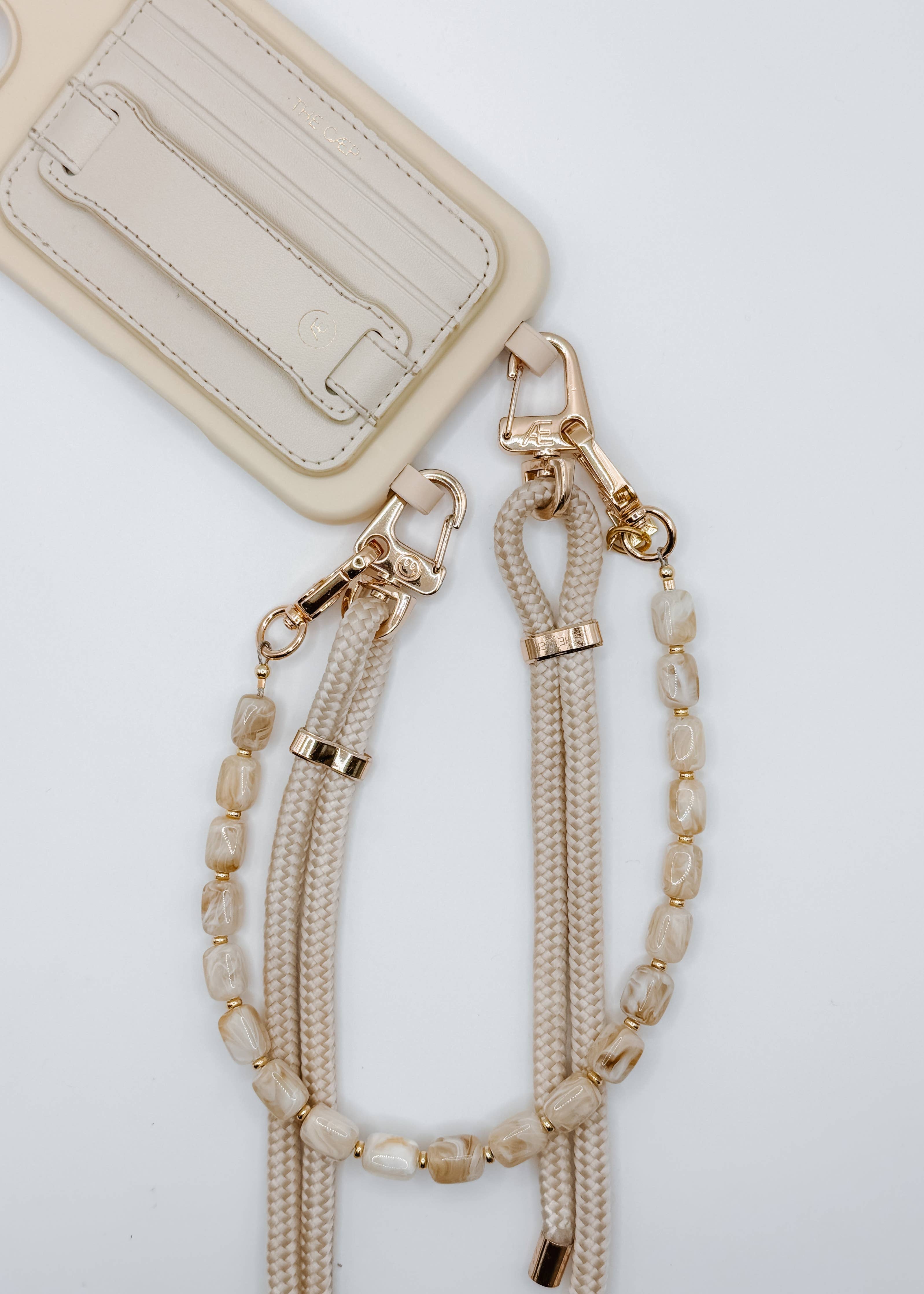 Brune Phone Wristlet: Silver