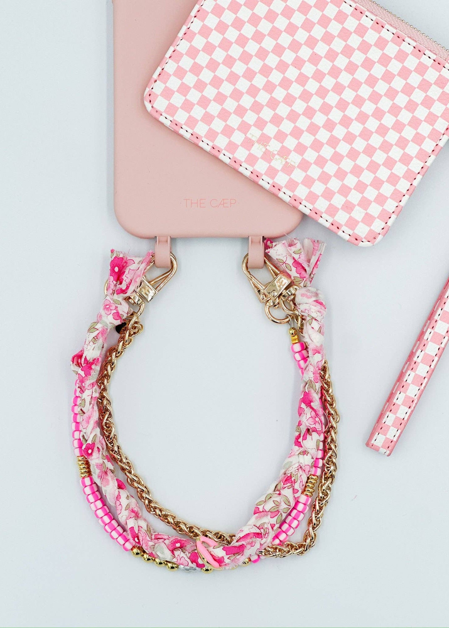 Lotus Phone Wristlet Gold Chain