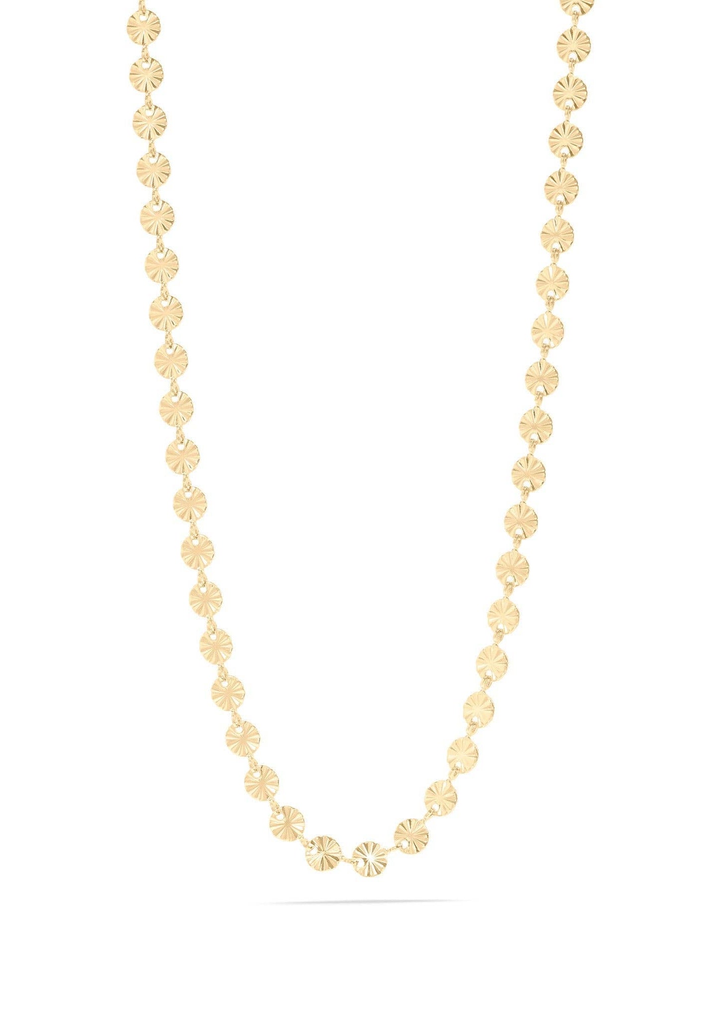 Sunburst Chain Necklace - Gold