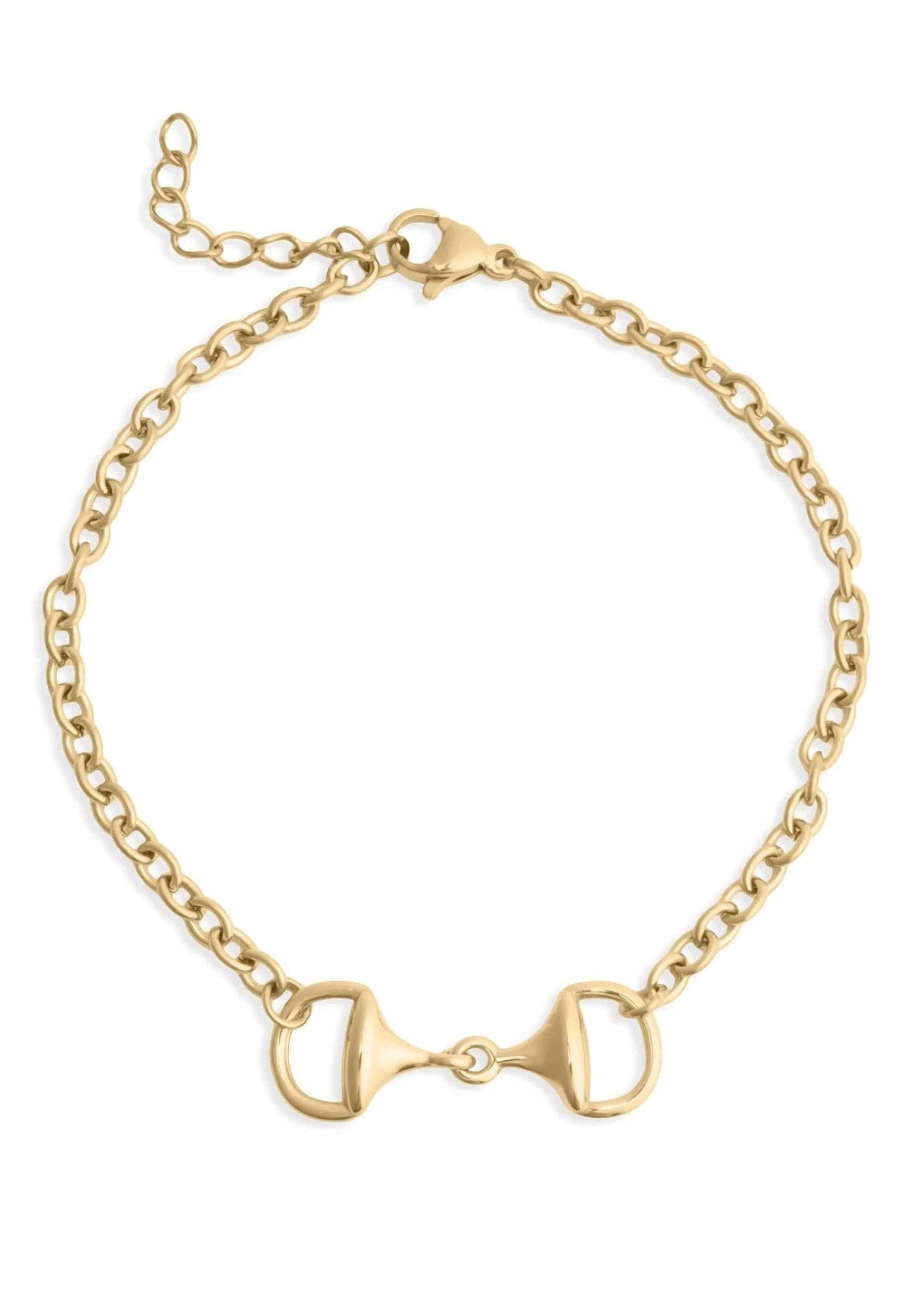 Horse Bit Bracelet: Gold