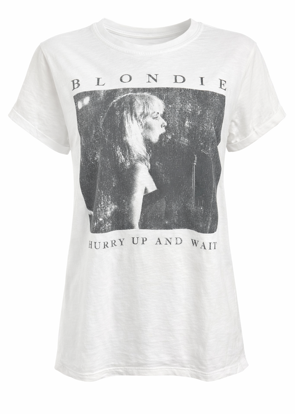 Blondie Hurry Up & Wait Vintage Burn Out Tee