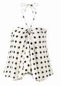 Polka Dot Halter - Ivory