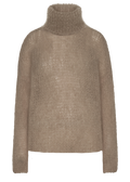 Livia LS Roll Neck Pullover Brown