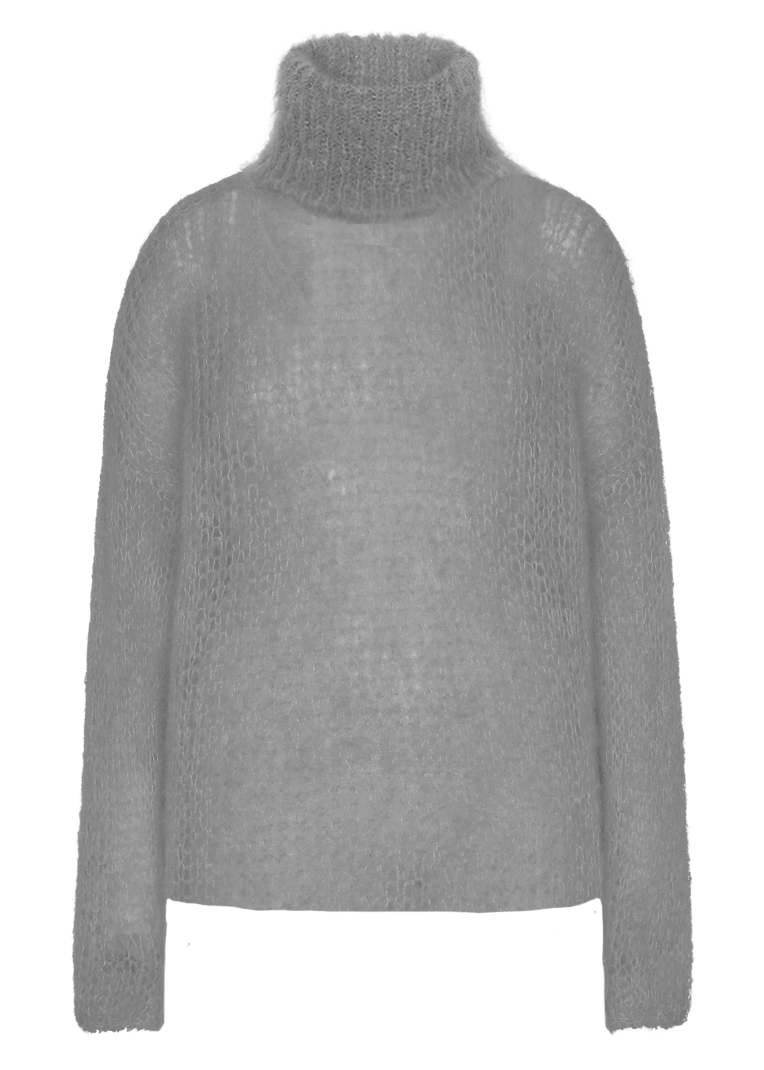 Livia LS Roll Neck Pullover Grey