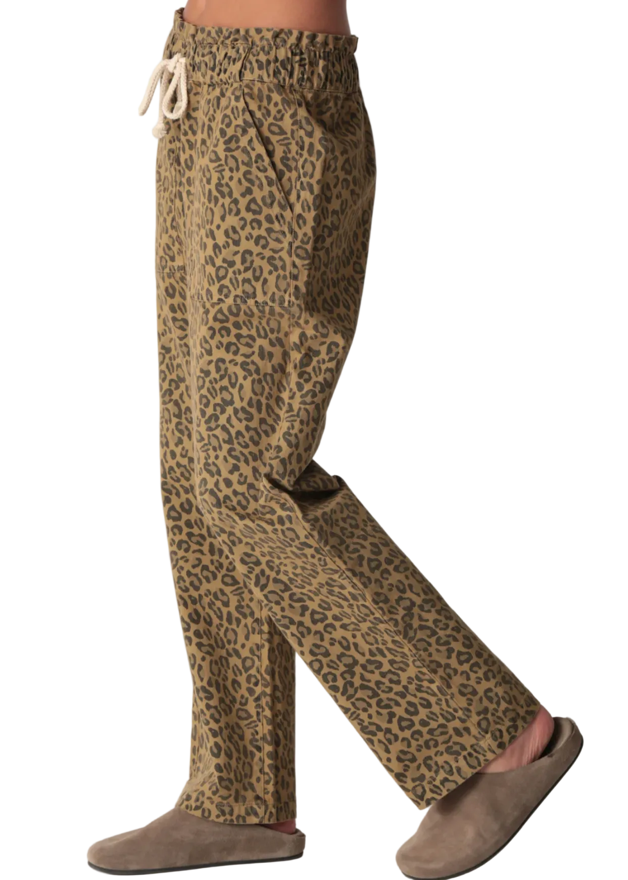 Easy Pant Leopard- Natural