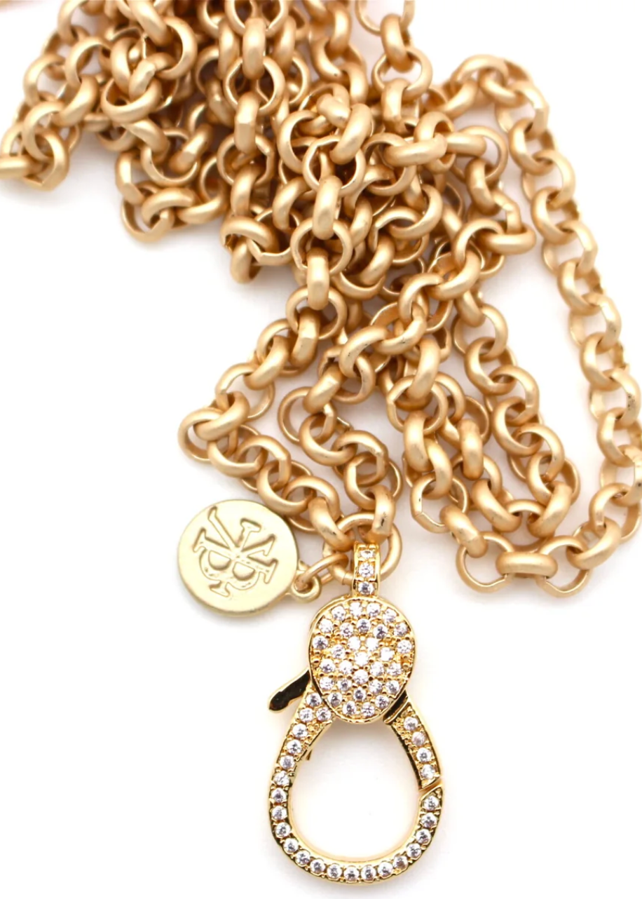 Matte Oval Chain Gold 36"