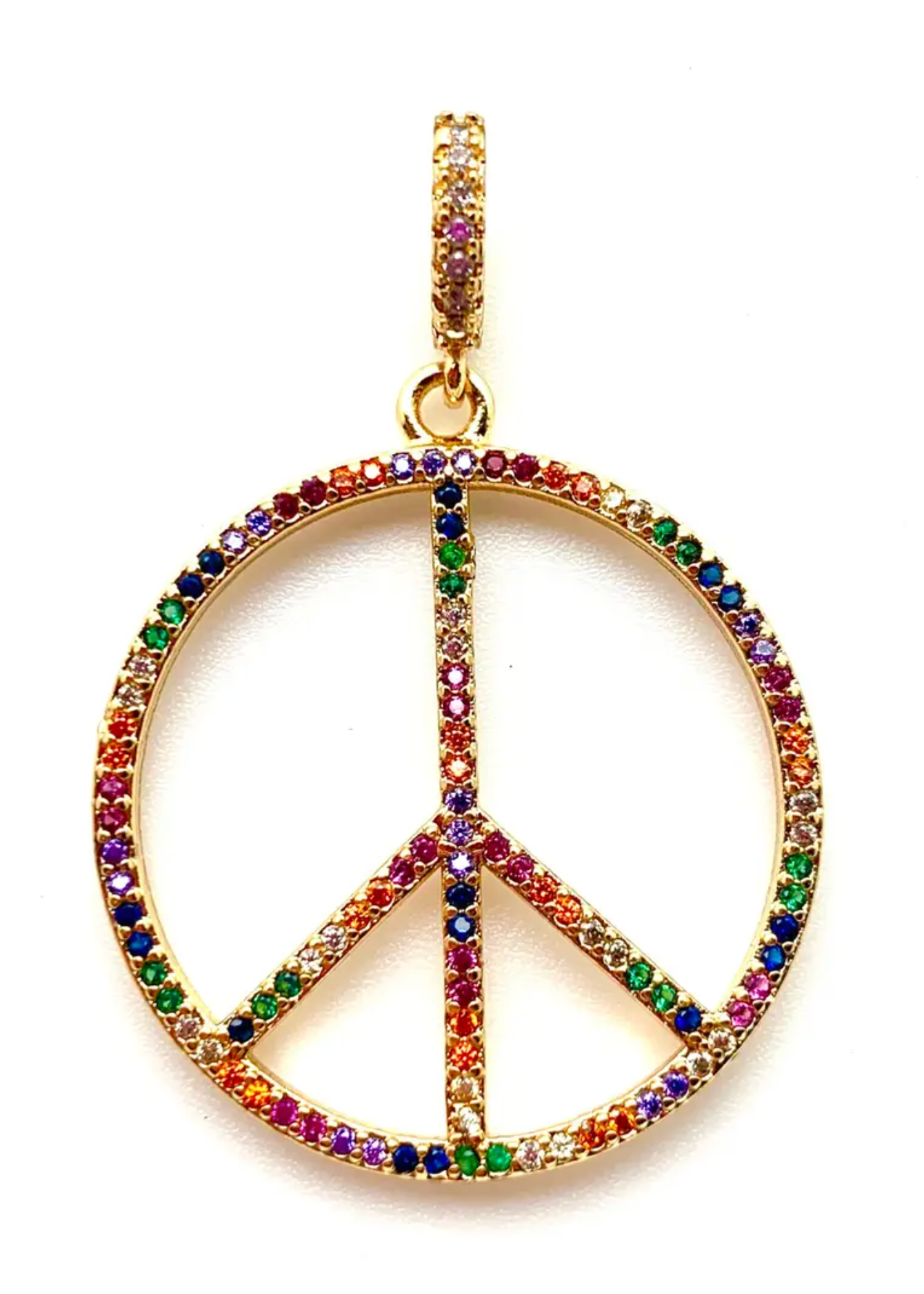 Rainbow Peace Charm