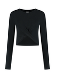 Mila Soft Twist Longsleeve - Black