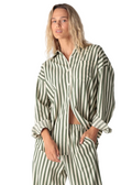 Boyfriend Stripe Shirt Button Down