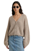 Cornelia Cropped Cardigan Light Taupe