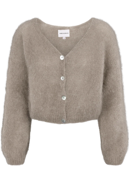 Cornelia Cropped Cardigan Light Taupe
