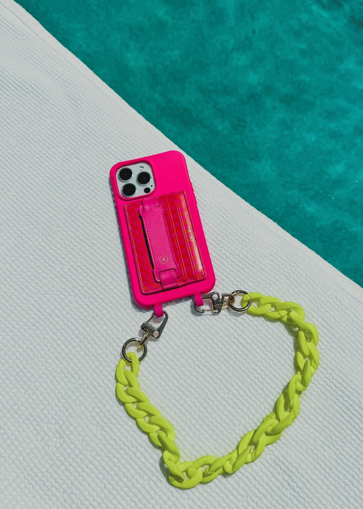 Neon Yellow Chunky Phone Chain