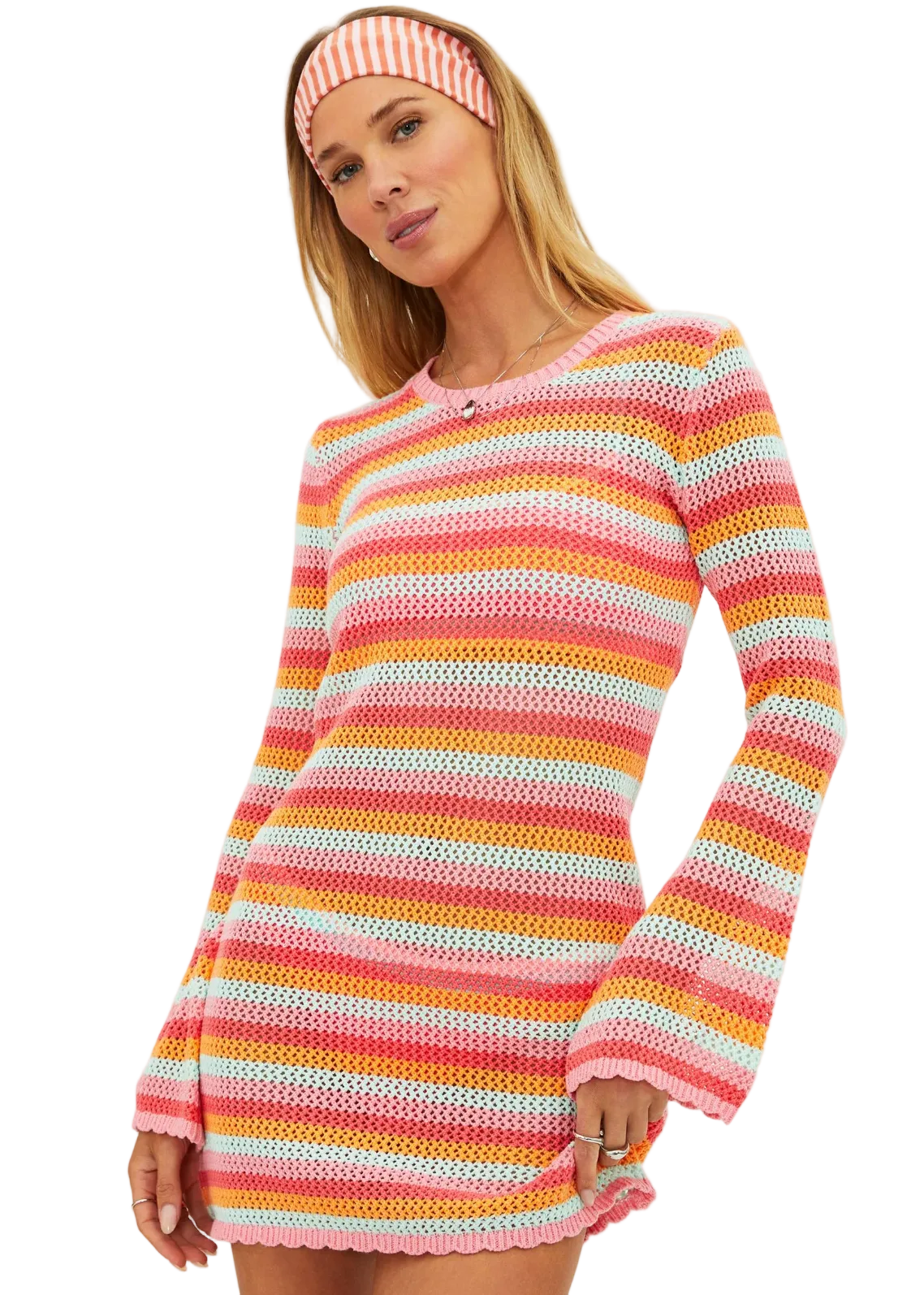 Libbi Dress Guava Jelly Crochet