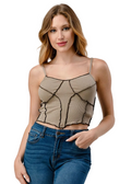 Ribbed Sage Tank