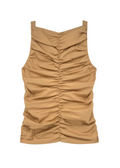 Gathered Sleeveless Top