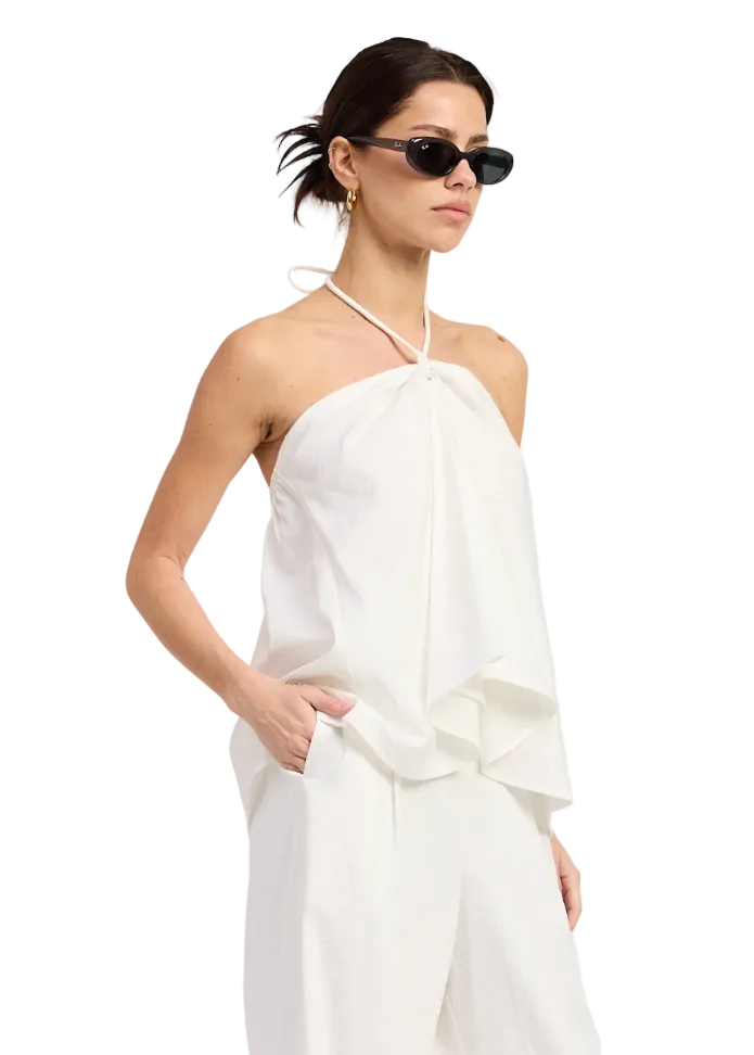 Linen Halter Tank