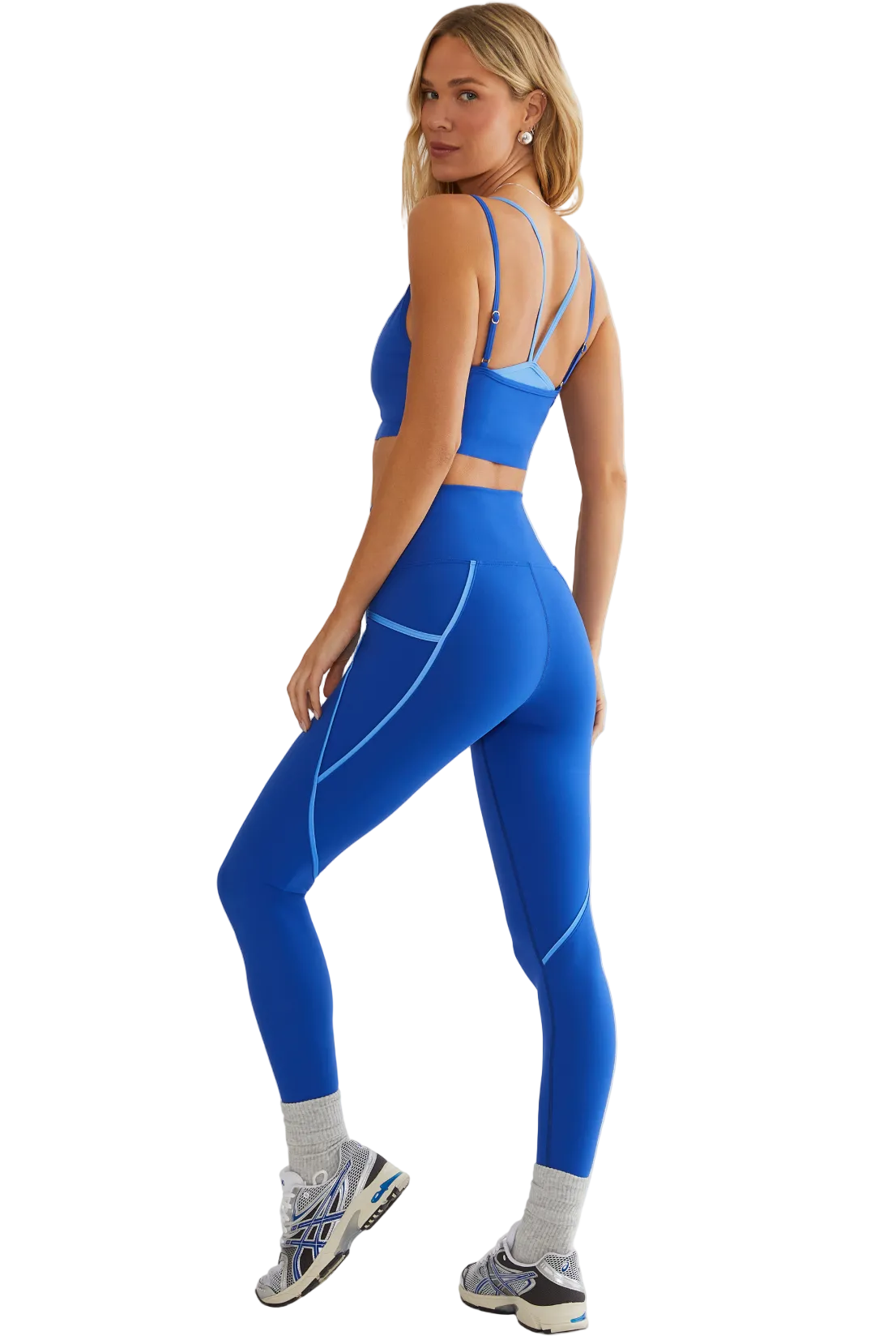 Von 7/8 Legging - Midnight Bluebell Colorblock