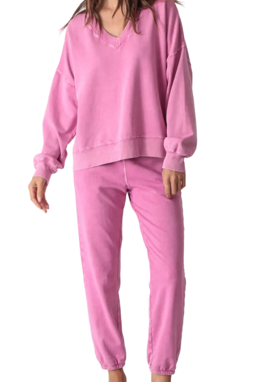 Ava Sweatshirt Acid- Peony
