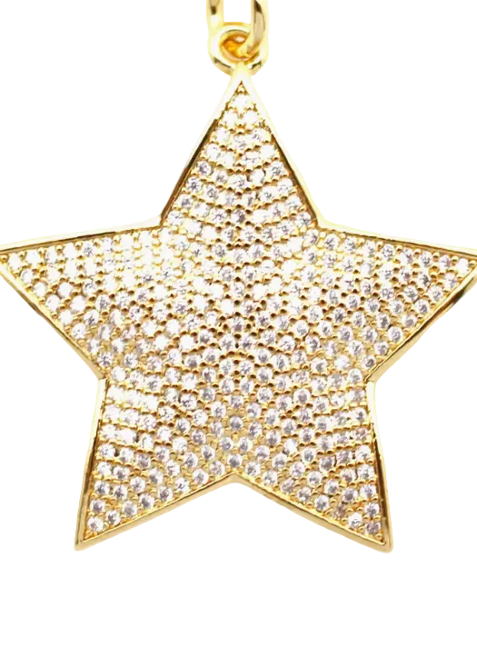 Gold Star Charm