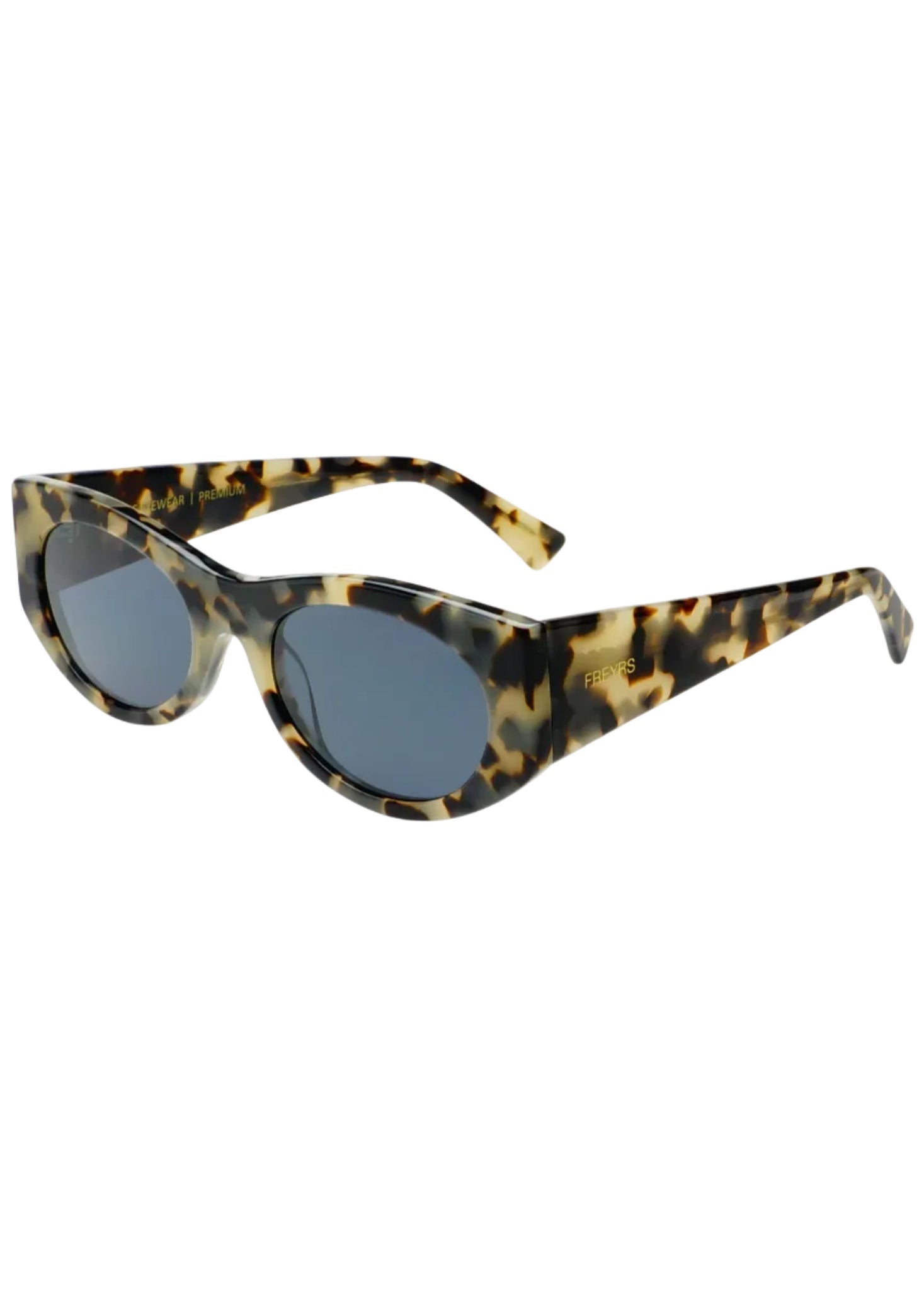Layla Acetate Oval Sunglasses : Gray Tortoise