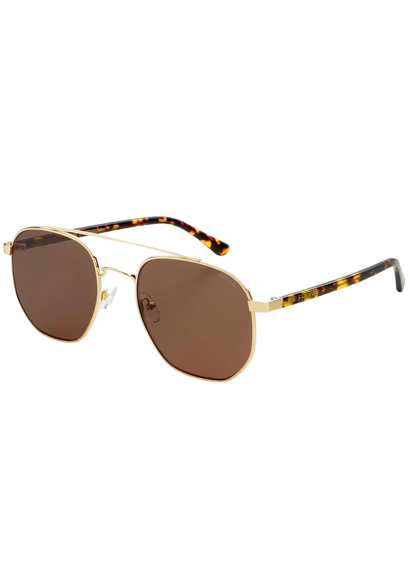 Austin Unisex Sunglasses - Gold / Brown