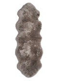 Long Wool Sheepskin Premium Double Rug: Rose Gold