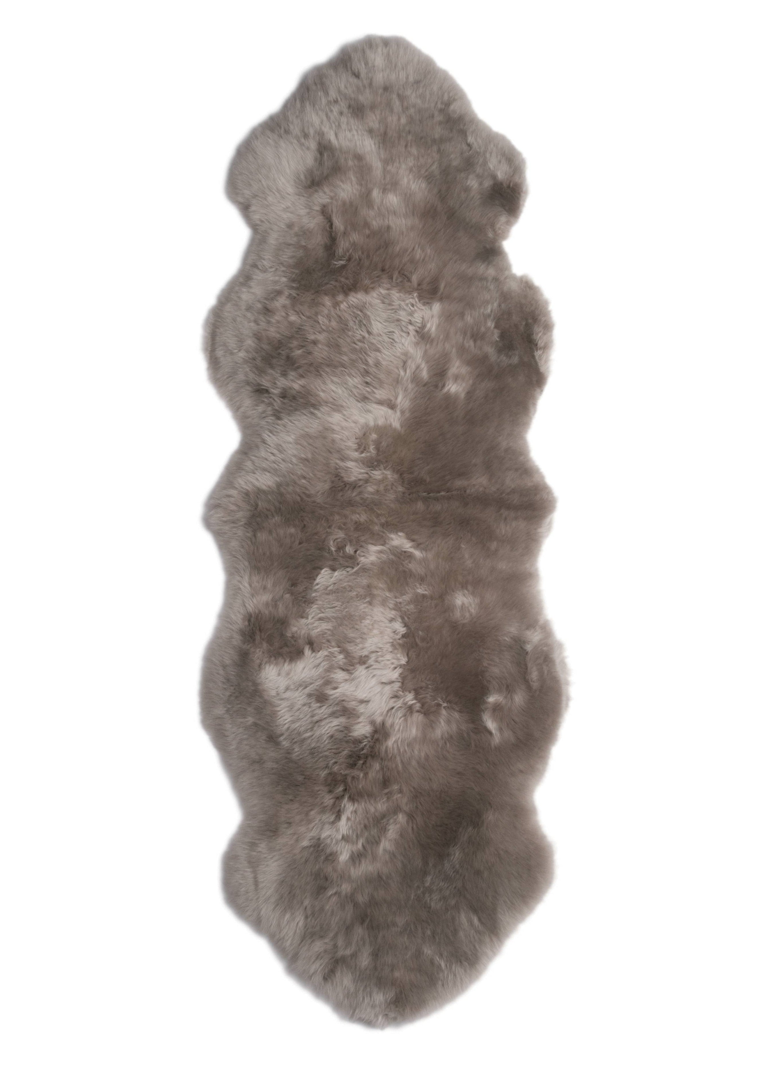Long Wool Sheepskin Premium Double Rug: Rose Gold