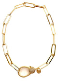 Large Link Paperclip Chain: 16"