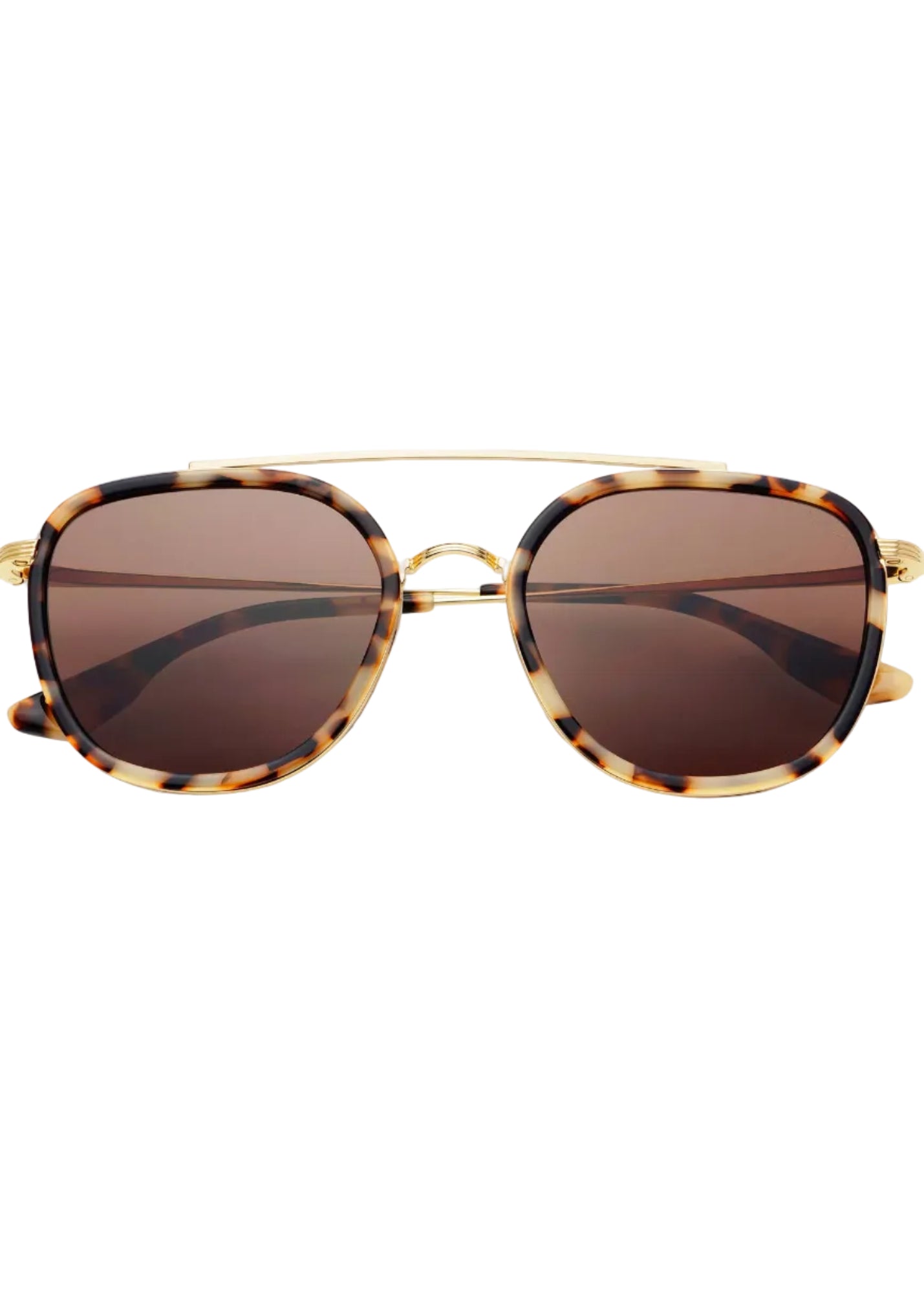 Weston Acetate Round Unisex Sunglasses - Milky Tortoise / Brown