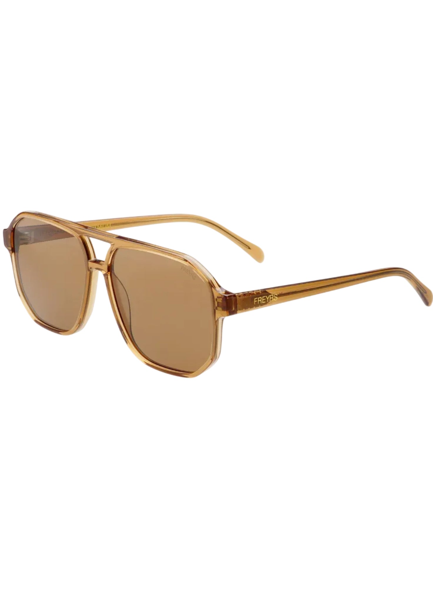 Billie Unisex Aviator Sunglasses - Brown
