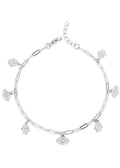 Paperclip Chain Charm Bracelet - Stainless