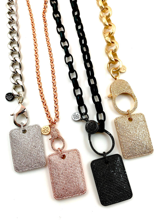 Beveled Dog Tag Gold